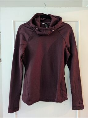 Mondetta Women's M maroon activewear hoodie Pullover